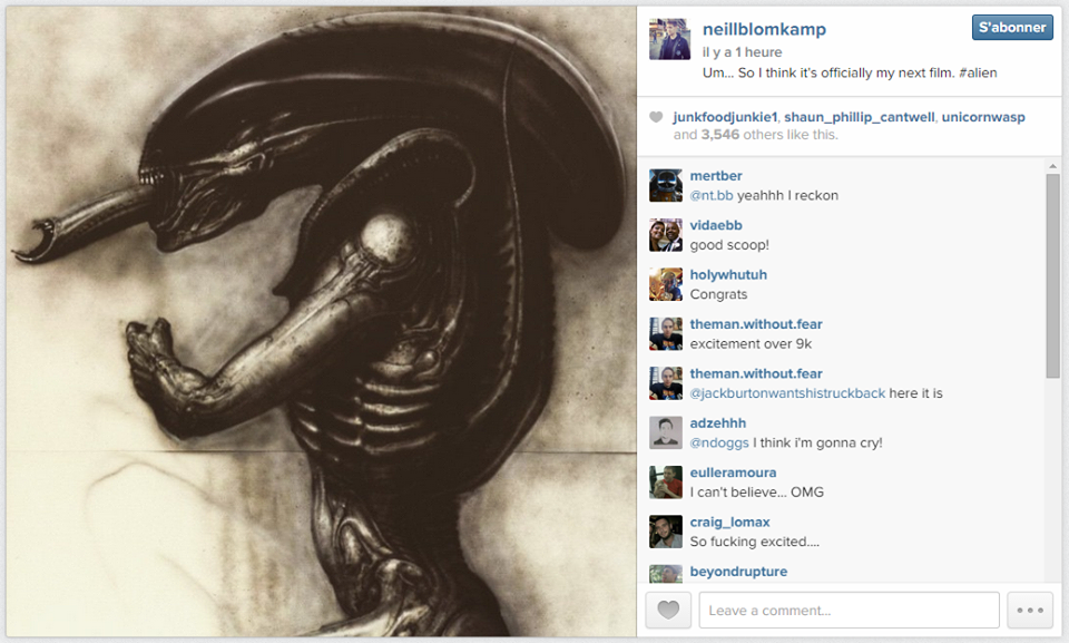 Neill Blomkamp réalisera le prochain Alien !