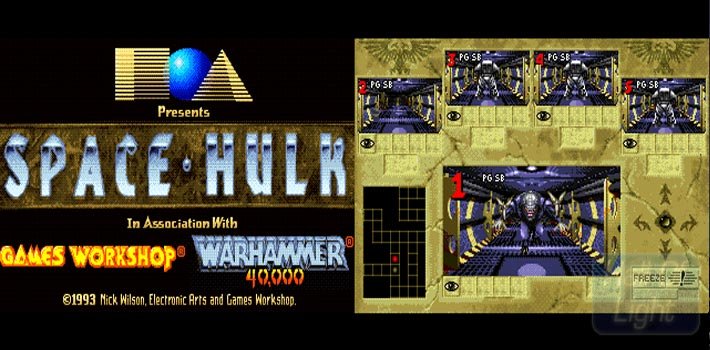 Remontons en des temps anciens sur Amiga, PC et PC-98. En 1993 débarquait alors un épisode de la franchise orienté jeu de tir tactique en temps réel. Le jeu s'avère très stratégique avec la possibilité de contrôler une escouade de 5 terminators. Partez à l'assaut d'un vaisseau Space Hulk et mettez la pâtée à la vermine genestealer. Si le jeu a vieilli, son intérêt est toujours intacte, même 24 ans après.