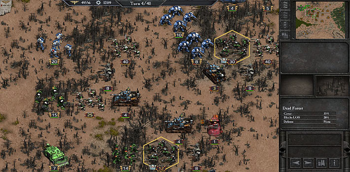 Enfin, l'univers signé Games Workshop est également représenté avec cette itération (Wargame 3d isométrique) à la manière d'un Command and Conquer. Gérez minutieusement vos ressources, troupes et véhicules, puis aller mettre la fessée à votre adversaire. La vitesse de progression et vos décisions sont primordiales et vous obligent à opter pour une micro-gestion pointue. Faites une nouvelle fois s'affronter les armées de l'Imperium face à celles des Orks.