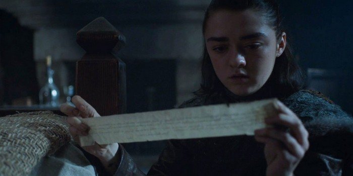 Game of Thrones : que signifie le message trouvé par Arya ? (Spoilers)