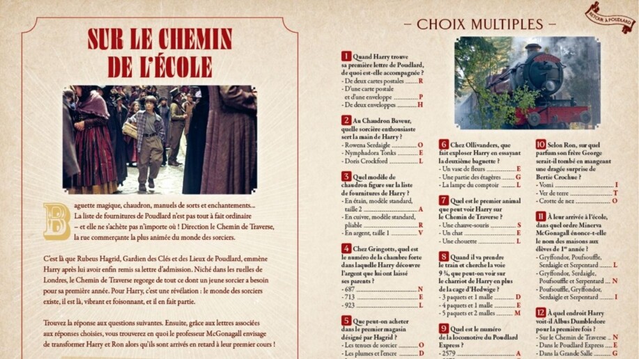 Critique Le Livre de jeux officiel Harry Potter